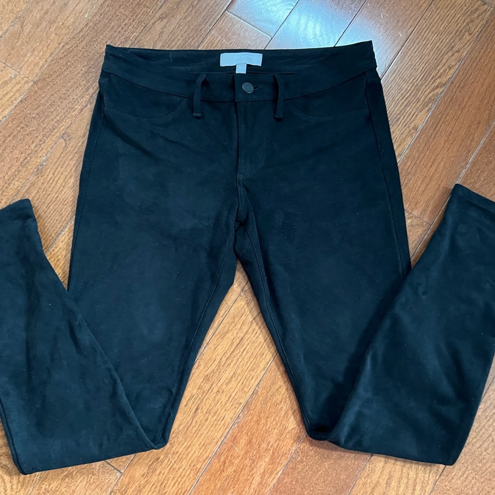 Banana Republic Black Suede Pants sz 28/6